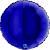 Ballon Alu Rond 18&#039;&#039; 45 cm Bleu Capri