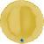 Ballon Alu Rond 18&#039;&#039; 45 cm Jaune Pastel