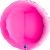 Ballon Alu Rond 36  90 cm  Magenta