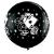 Ballon Qualatex Noir ou rouge Impression Casino carte et d&eacute;s 3 (90cm)
